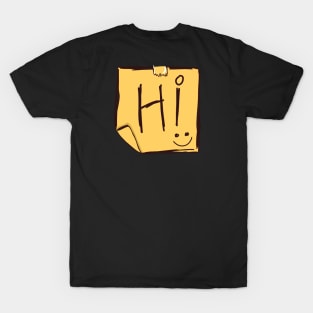 "Hi" note doodle T-Shirt